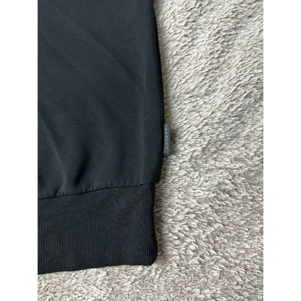 Varley Ritchie Short Sleeve Half Zip Sweat In Black Size S - Picture 6 of 13